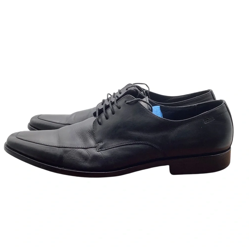 Hugo boss Classic Black Leather Men's‎ Shoes size 13